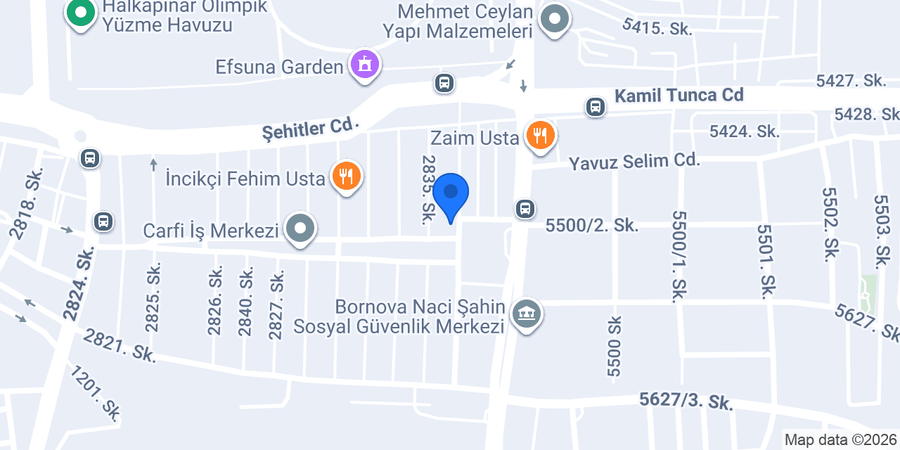 Özege Fırın & Cafe konumu