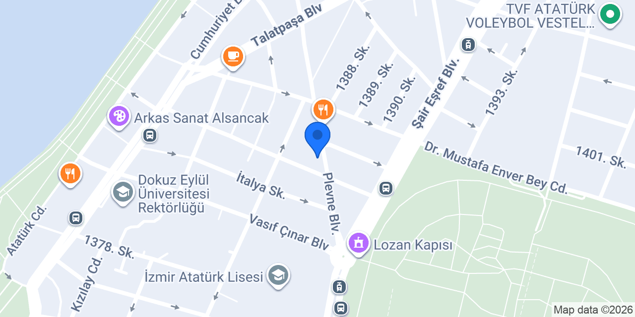 Menekşe Çiçekçilik konumu
