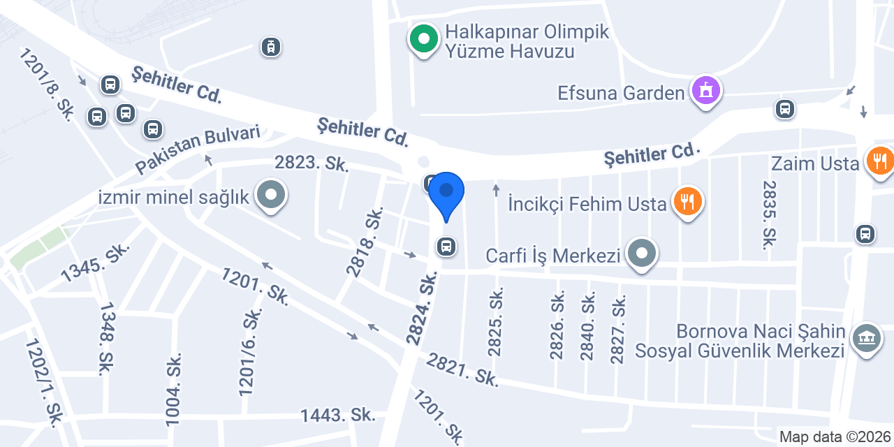 İzmir Lastik Servis Bakım konumu