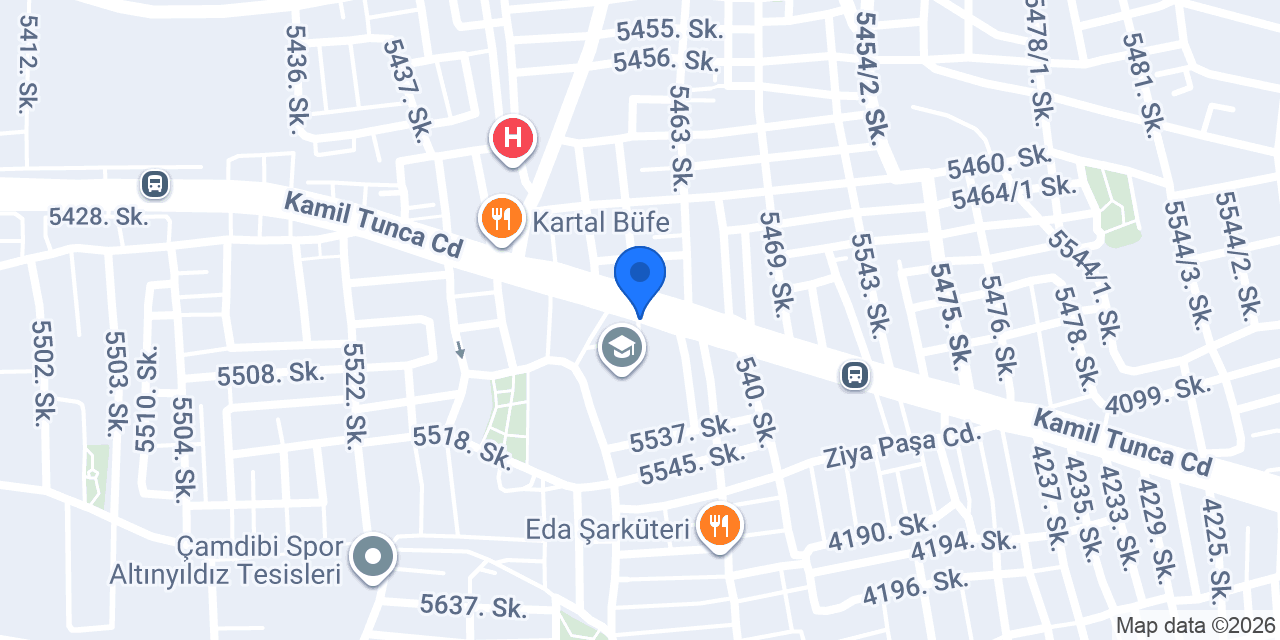 Çalışkan Optik konumu