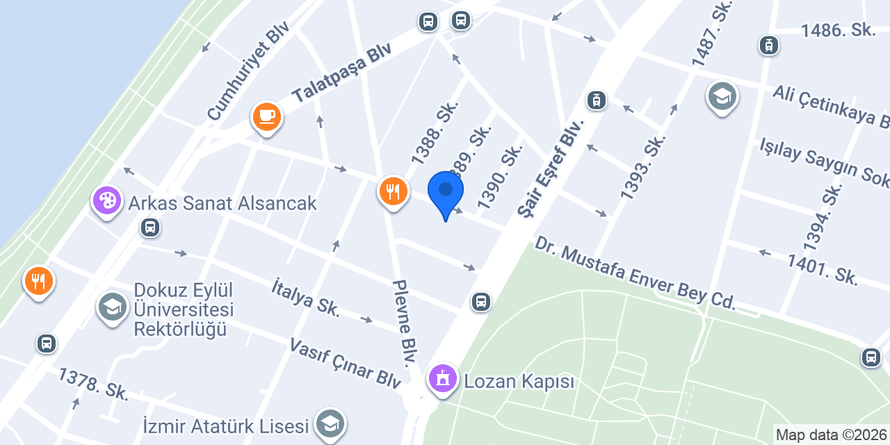 Mr. Asado Burger Alsancak konumu