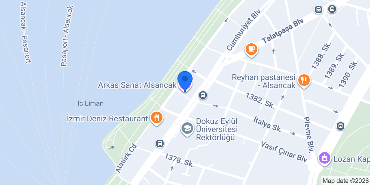 Arkas Sanat Alsancak konumu