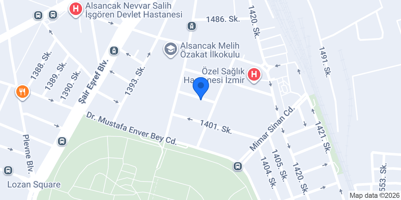 Özel Kaşkaloğlu Göz Hastanesi konumu