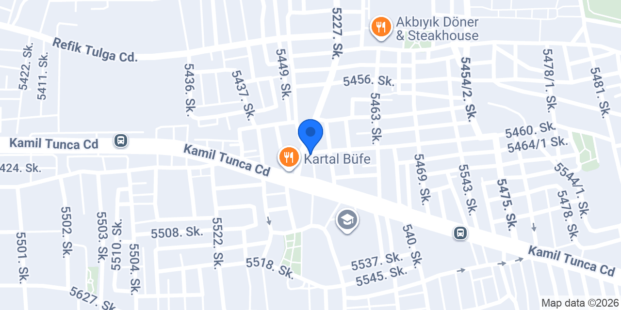 Dönerci Aco konumu
