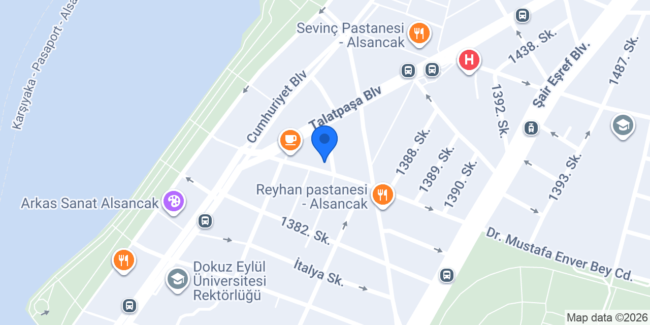 Alsancak Canteen Brasserie konumu