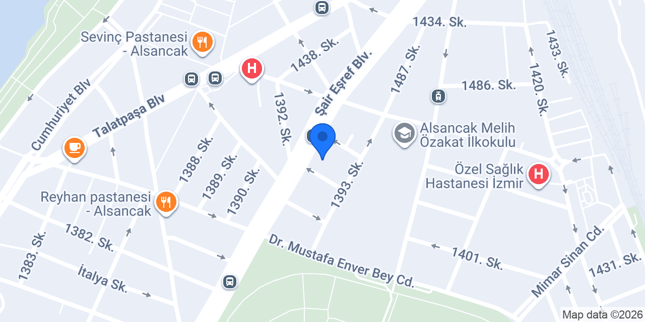 Alsancak Pilates & Training Zone Studıo konumu