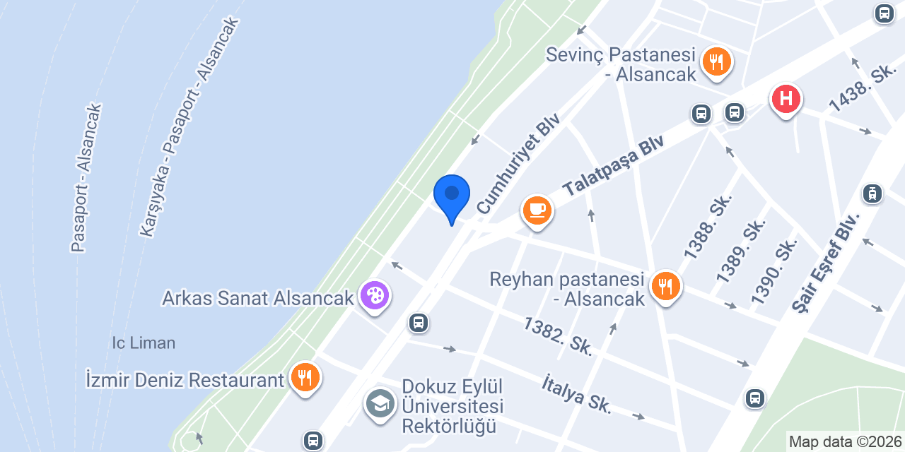 Kordon Orduevi konumu