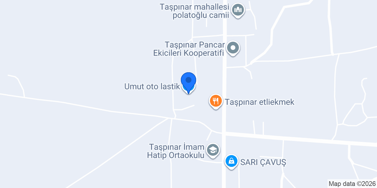 Umut oto lastik konumu