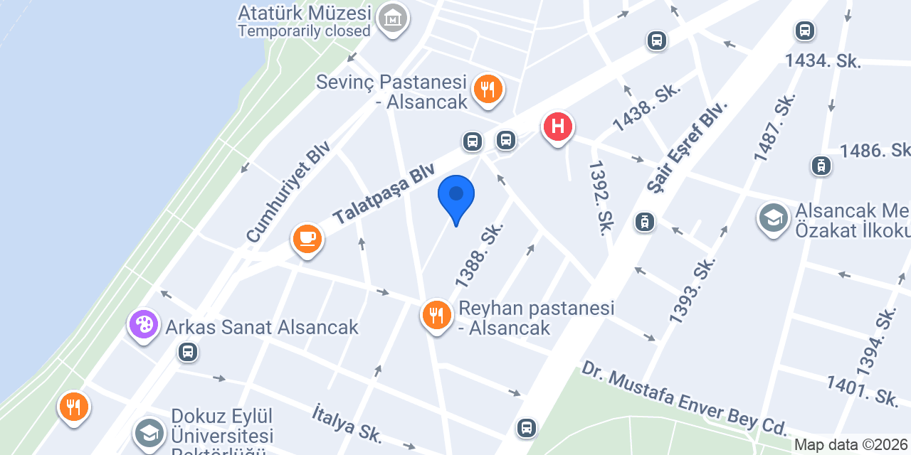 Kronotrop Alsancak Bakery konumu