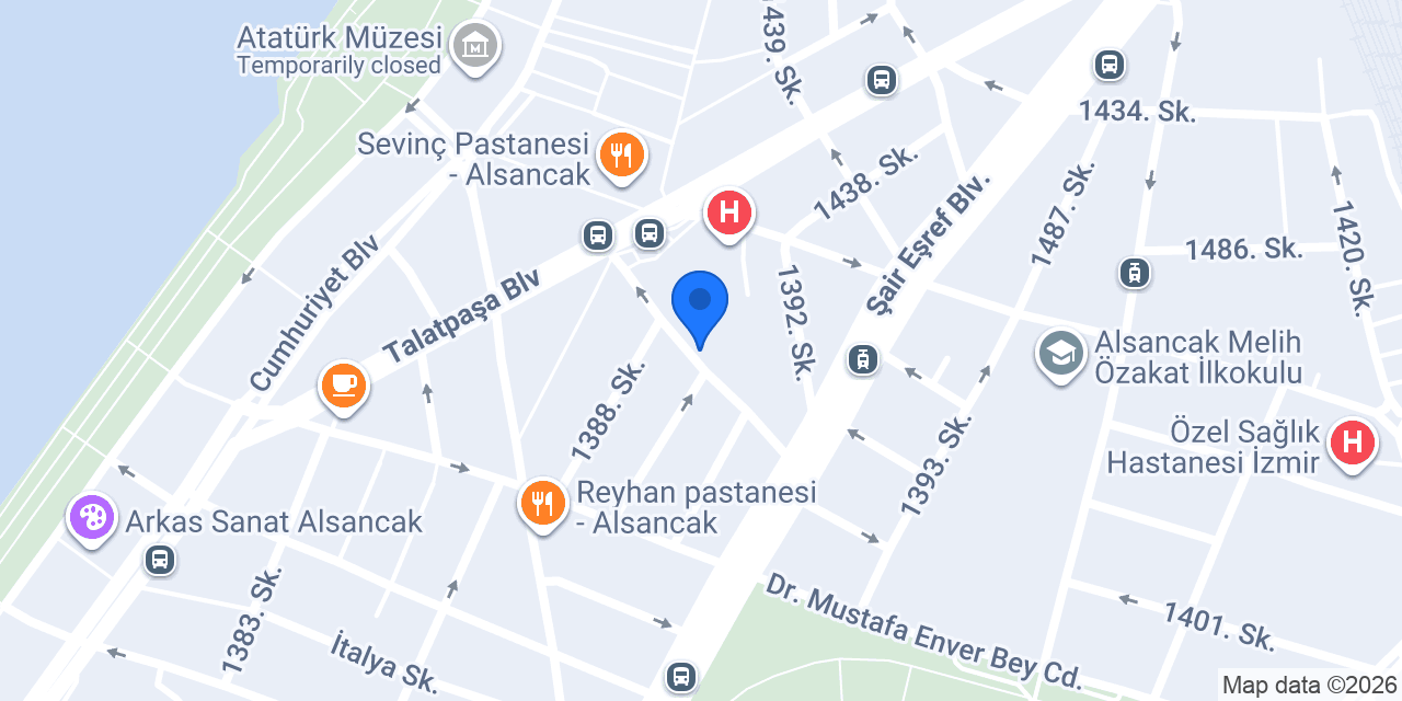 Dünya Psikolojik Danışma Merkezi - Alsancak Şubesi konumu