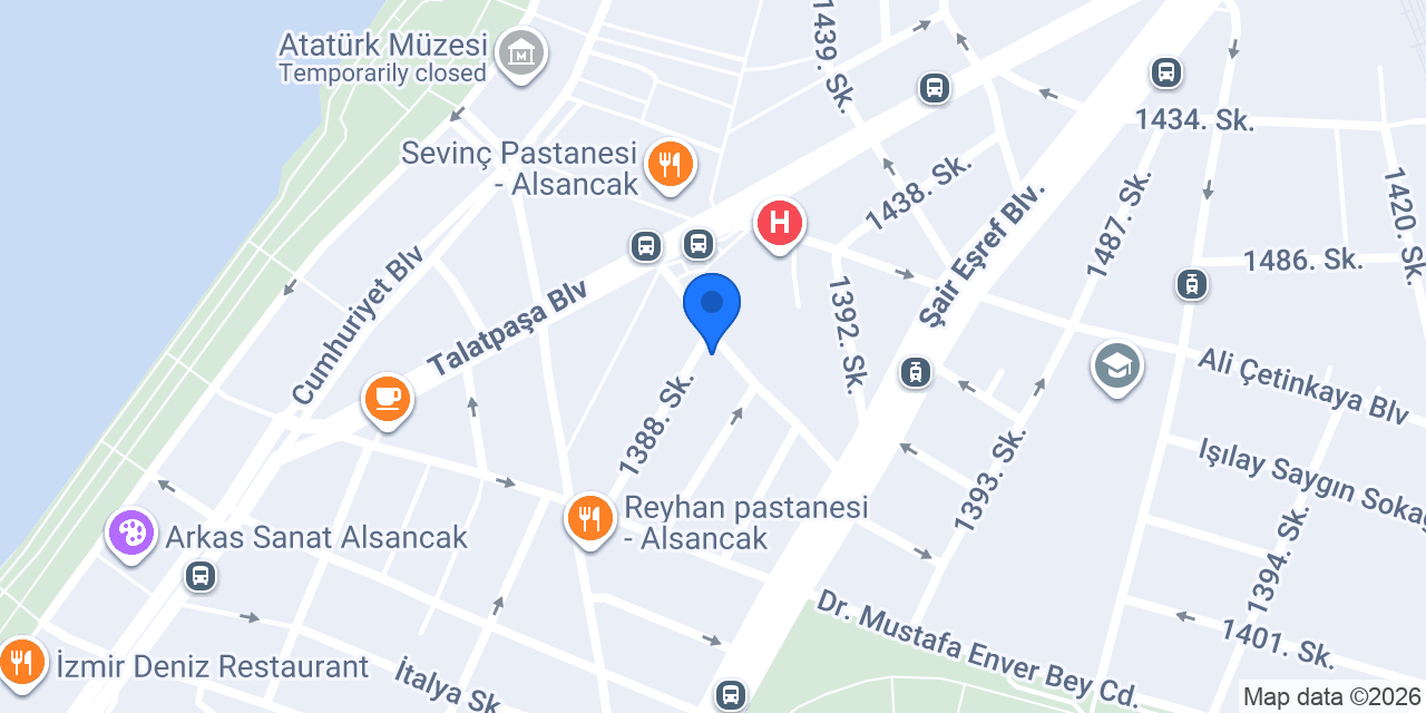 Buckin Coffee Alsancak konumu