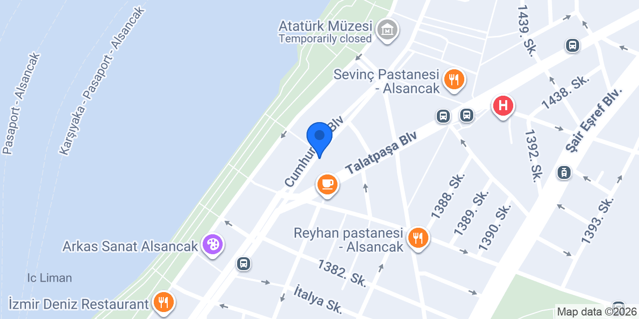Akbank Gündoğdu Şubesi konumu