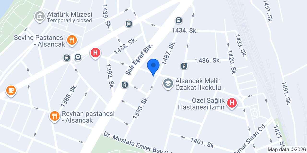Coffee Bright Co. Alsancak konumu