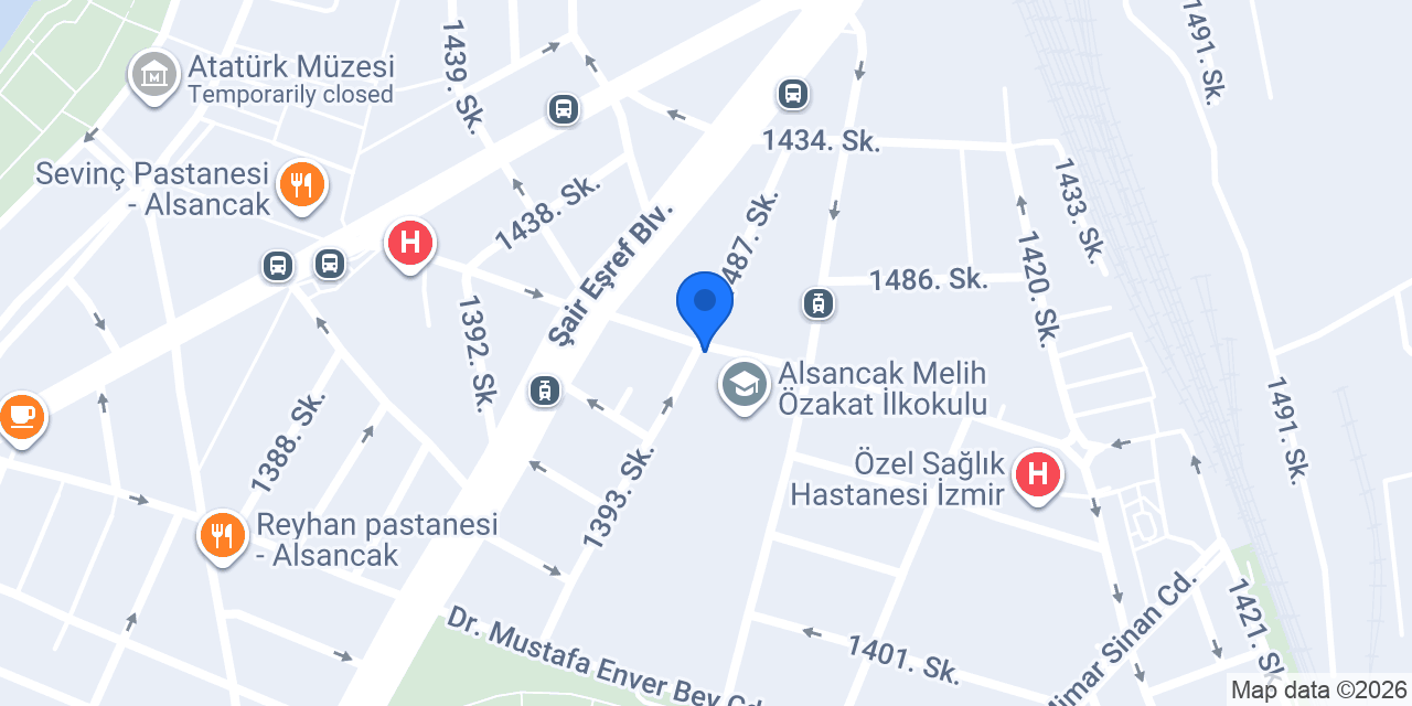 Sağlık Rent A Car konumu