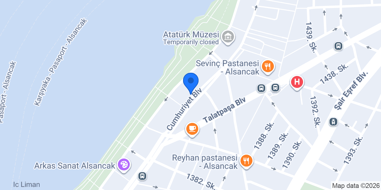 DenizBank Alsancak Şubesi konumu