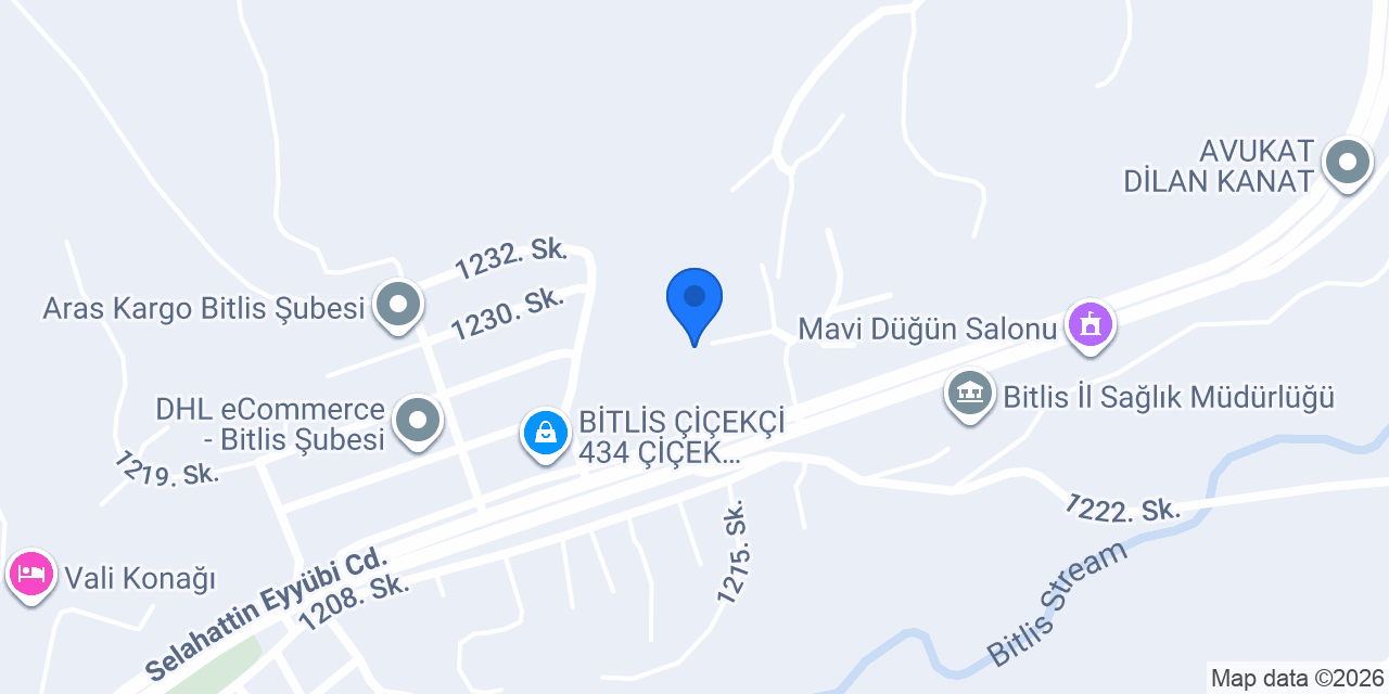 Türk Kızılay Bitlis Şubesi konumu