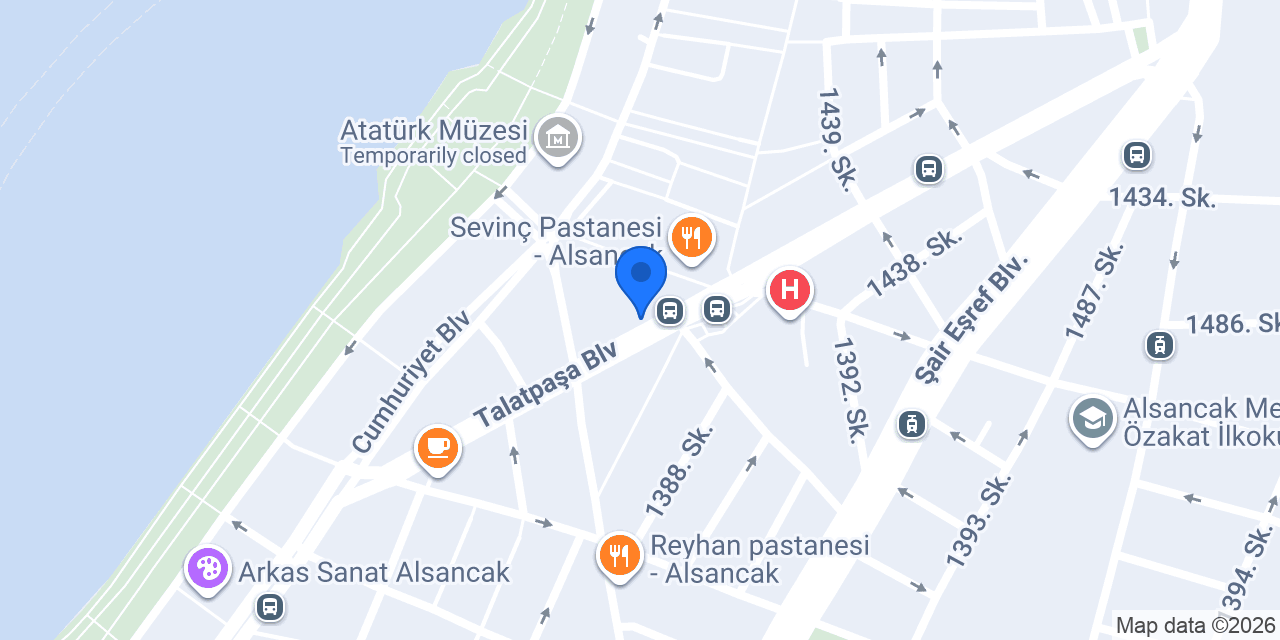 AgeSA - İzmir Satış Ofisi konumu