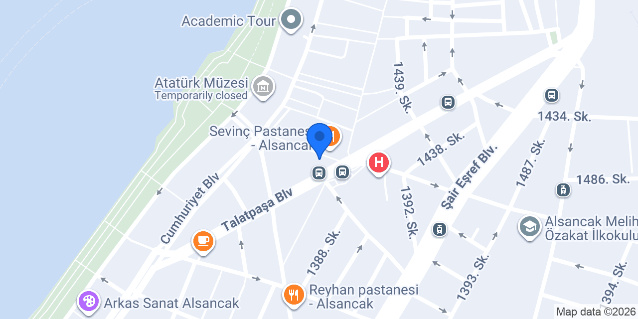Sevinç Taksi konumu
