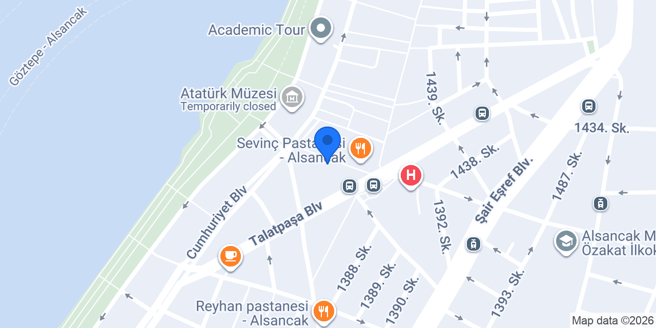 İzmir Diş Hekimi Ecem Dilek Küçük konumu