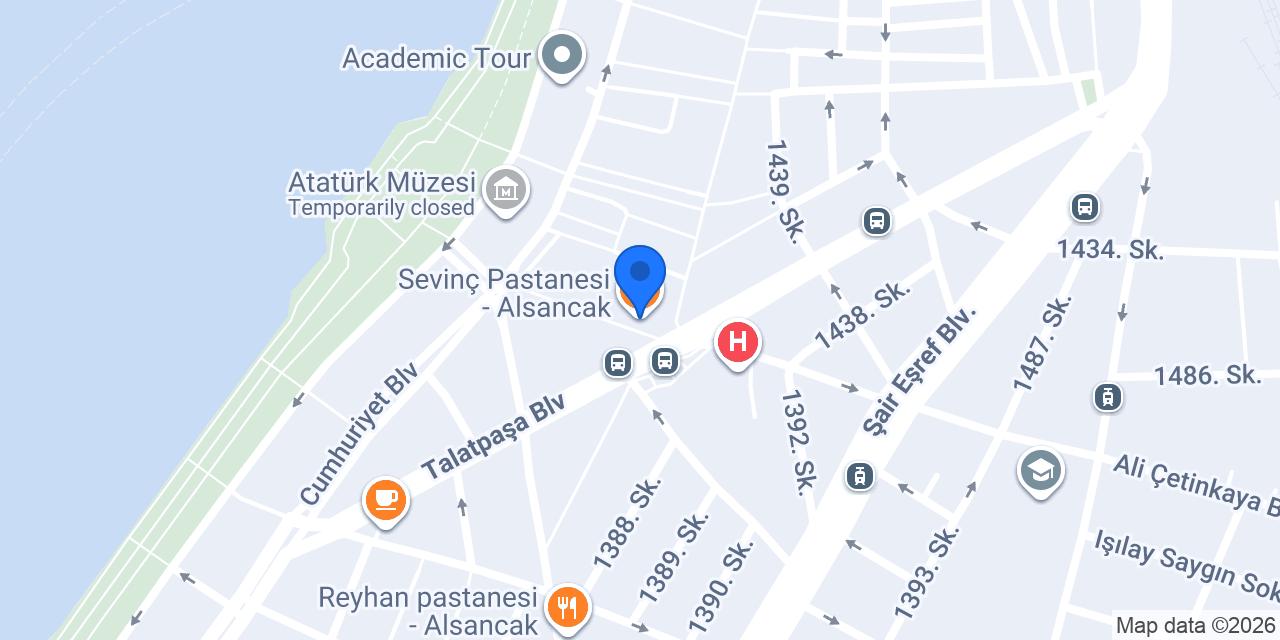 Sevinç Pastanesi - Alsancak konumu