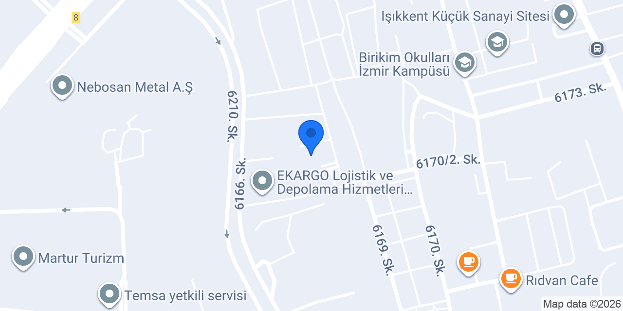 Eko Ege Kırtasiye A. Ş. konumu