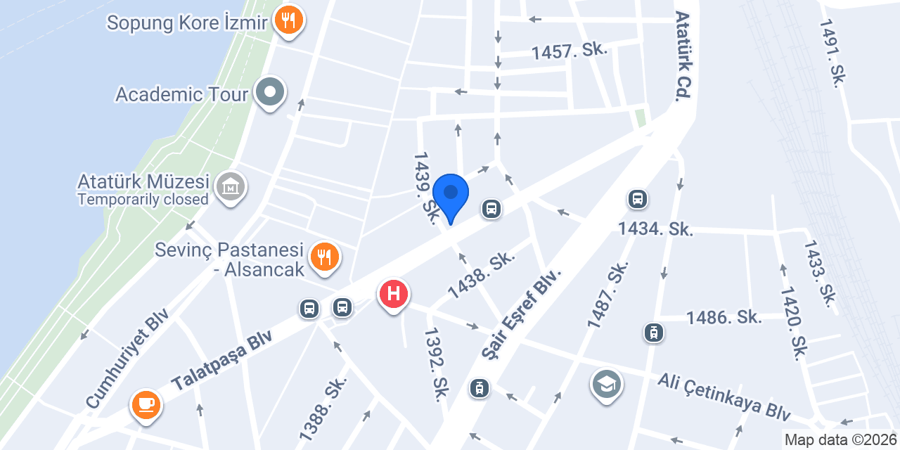 Supplementler.com Alsancak Cadde konumu