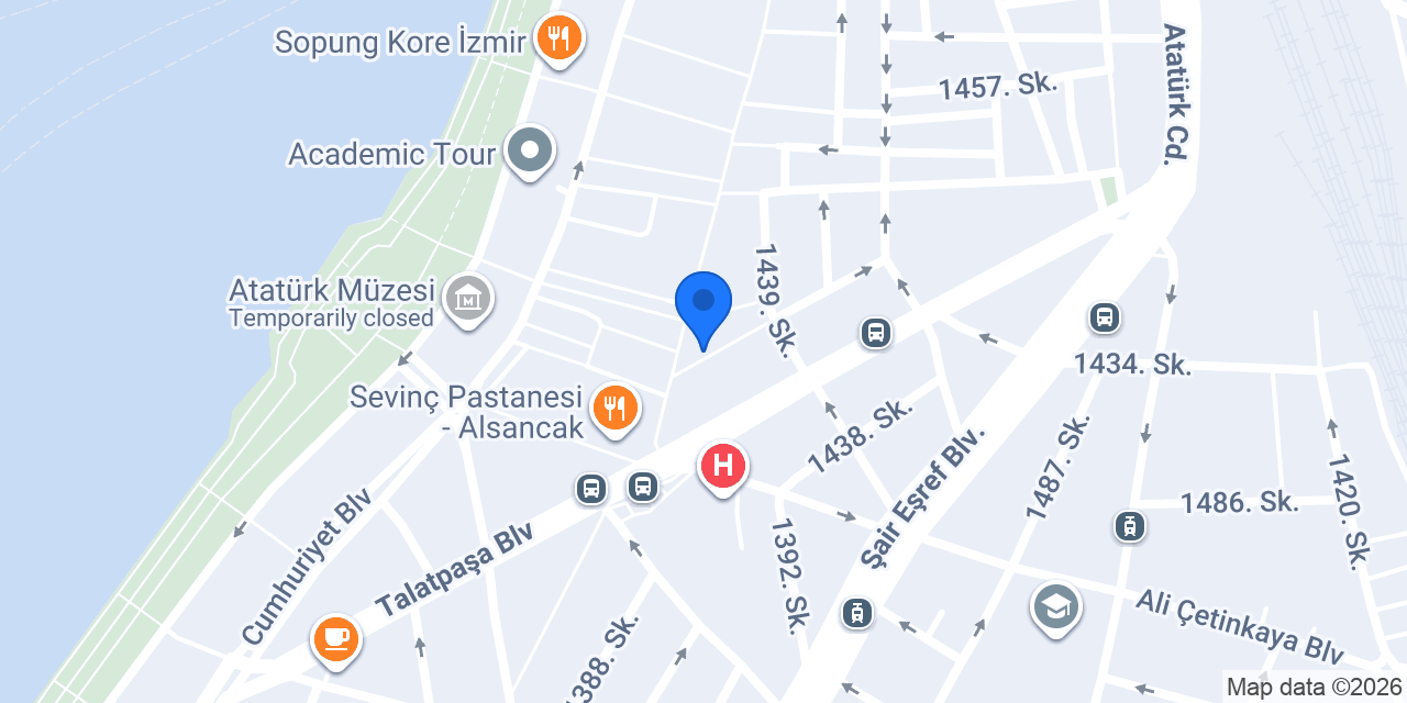 EğitimAL İzmir Yurtdışı Eğitim Danışmanlık Merkezi konumu