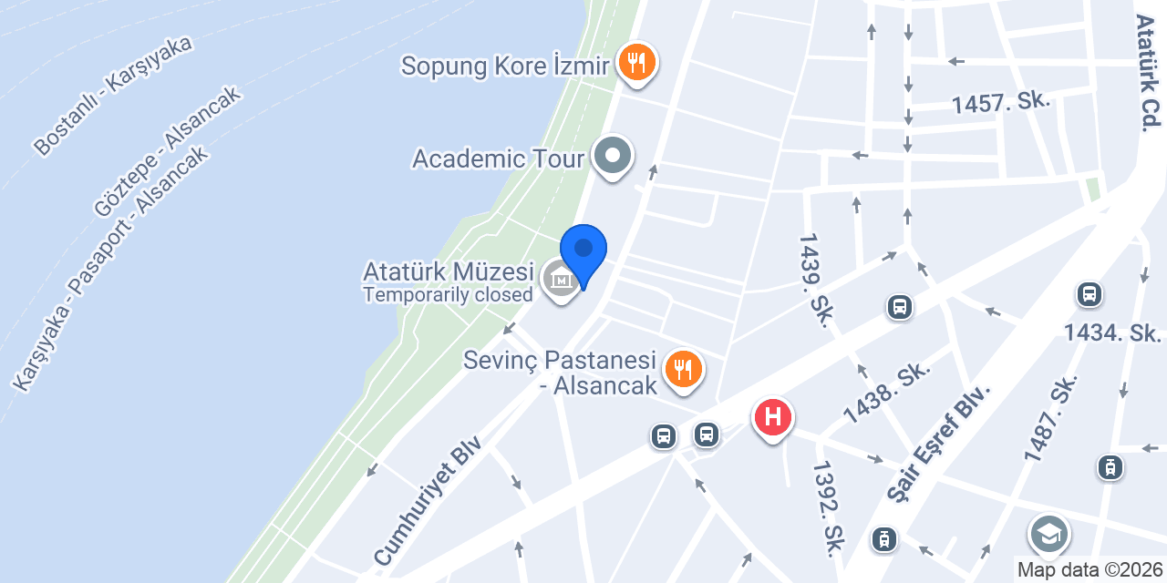 Kehribar Alsancak konumu