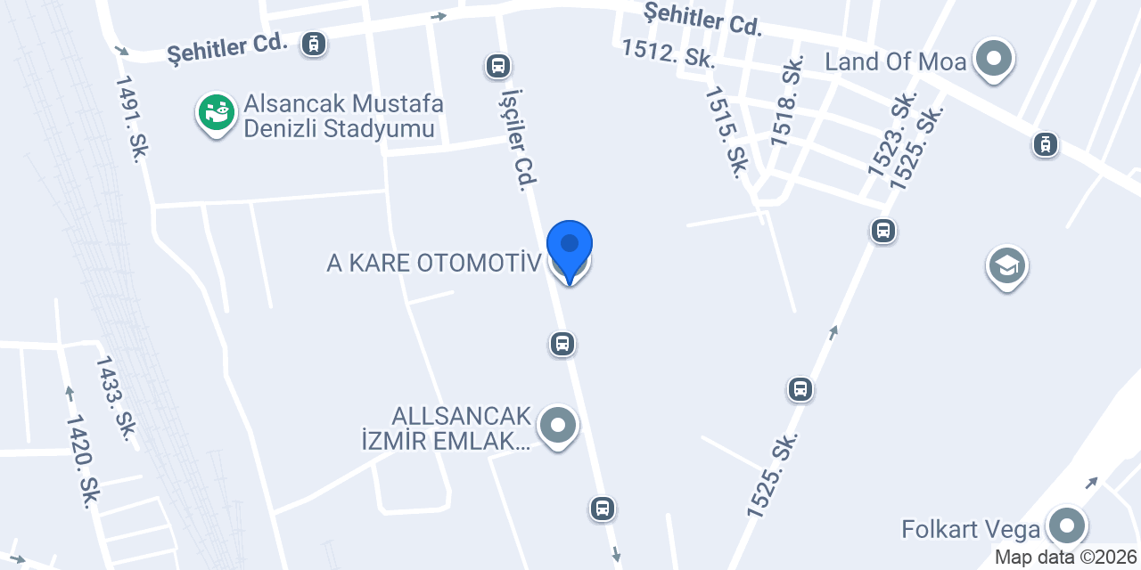A KARE OTOMOTİV konumu