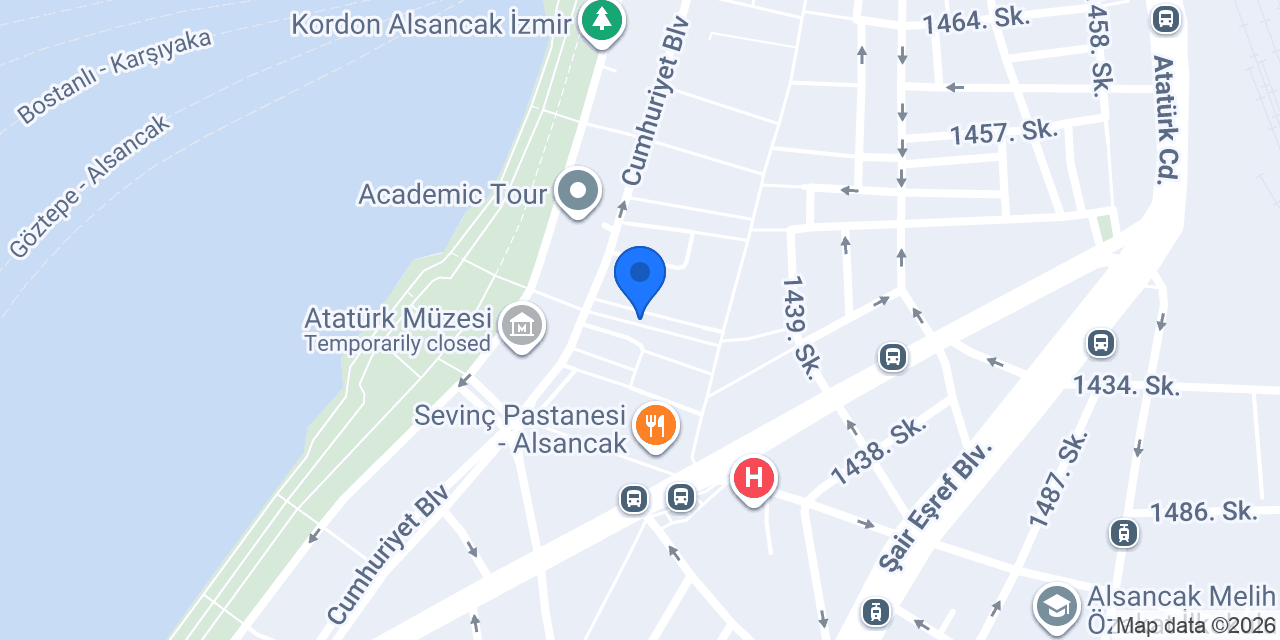 Alsancak Şımarık Meyhane konumu
