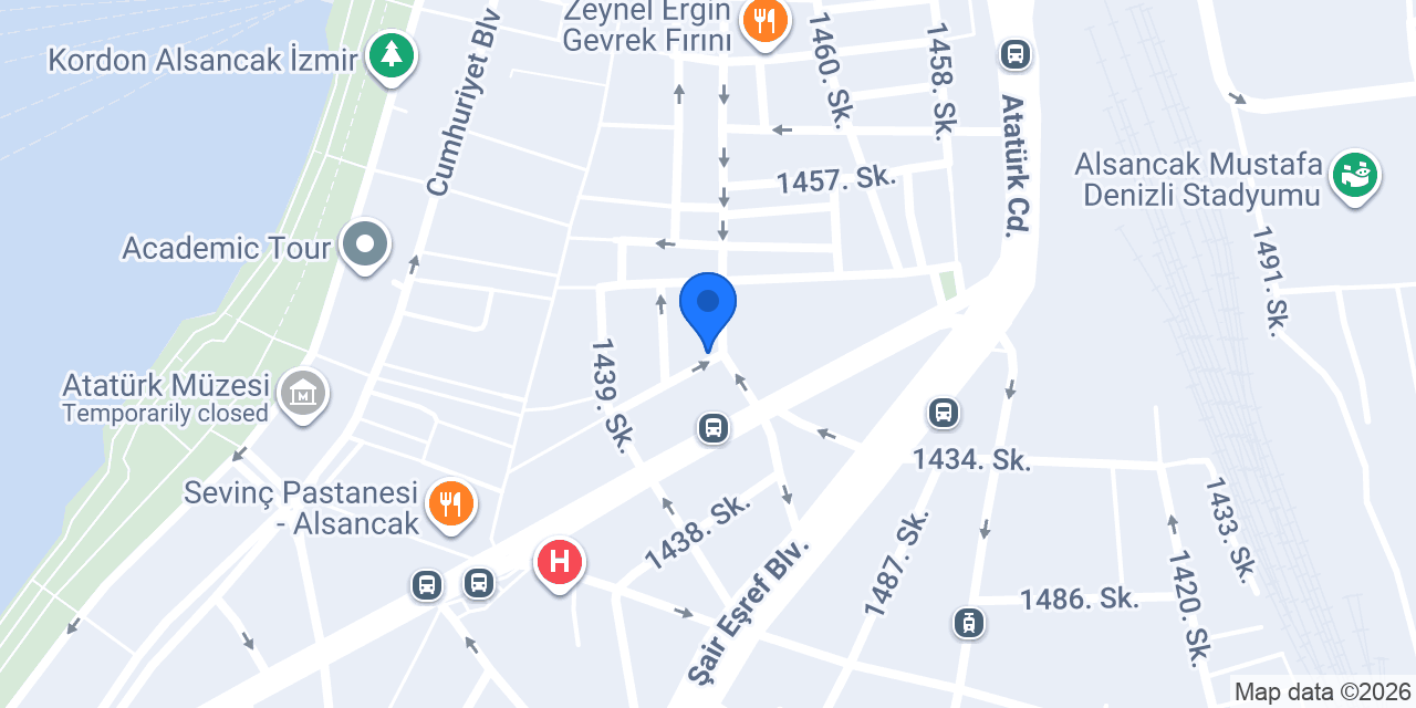 Mira Hotel Alsancak konumu