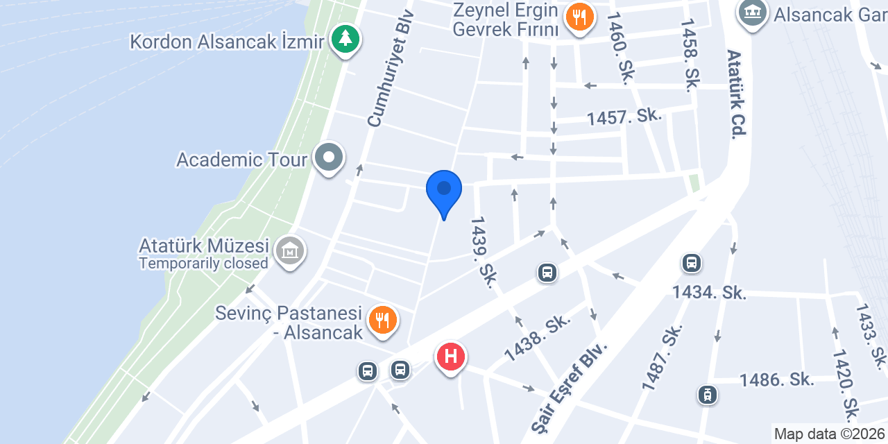 Alsancak Tırnak Center konumu
