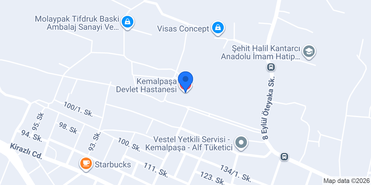 Kemalpaşa Devlet Hastanesi konumu