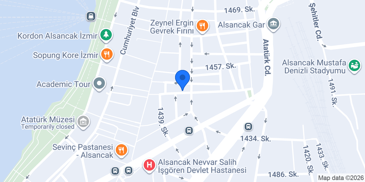 ALSANCAK SAlon Saç Makas Ferit Yeter konumu
