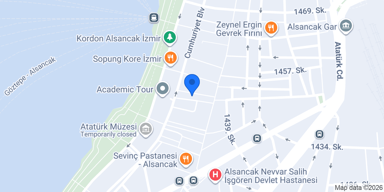 Aksak Lounge konumu