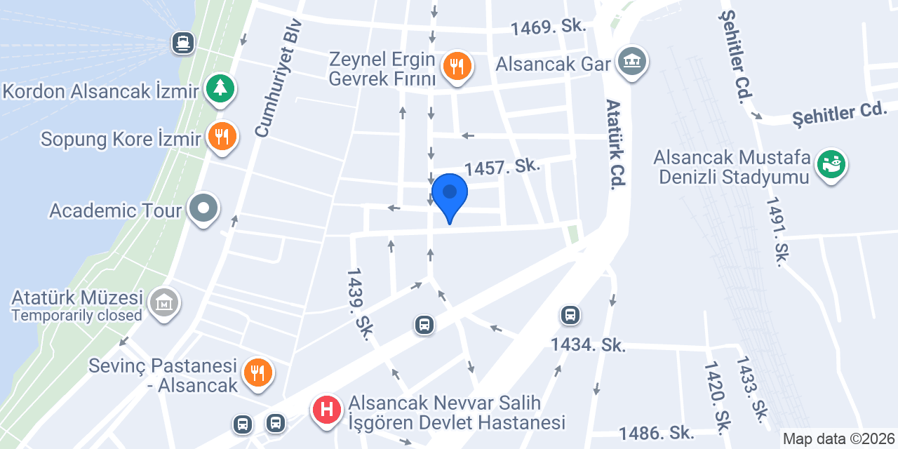 Alsancak Erkek Kuaförü konumu