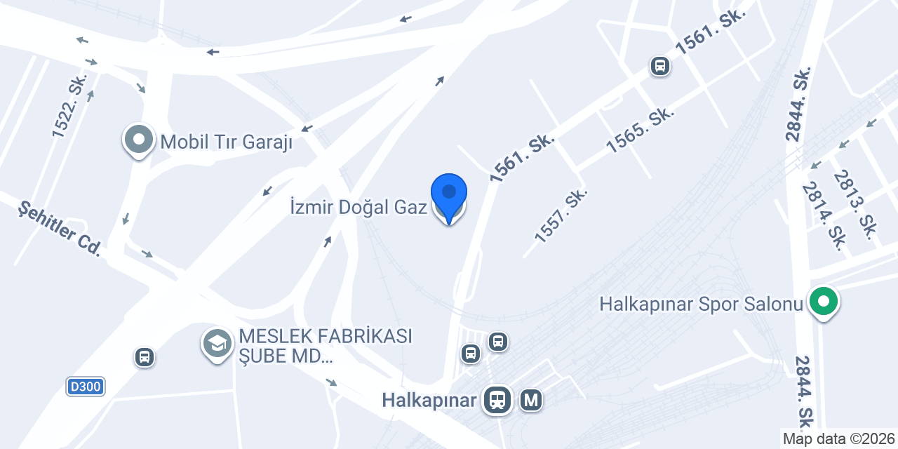 İzmir Doğal Gaz konumu