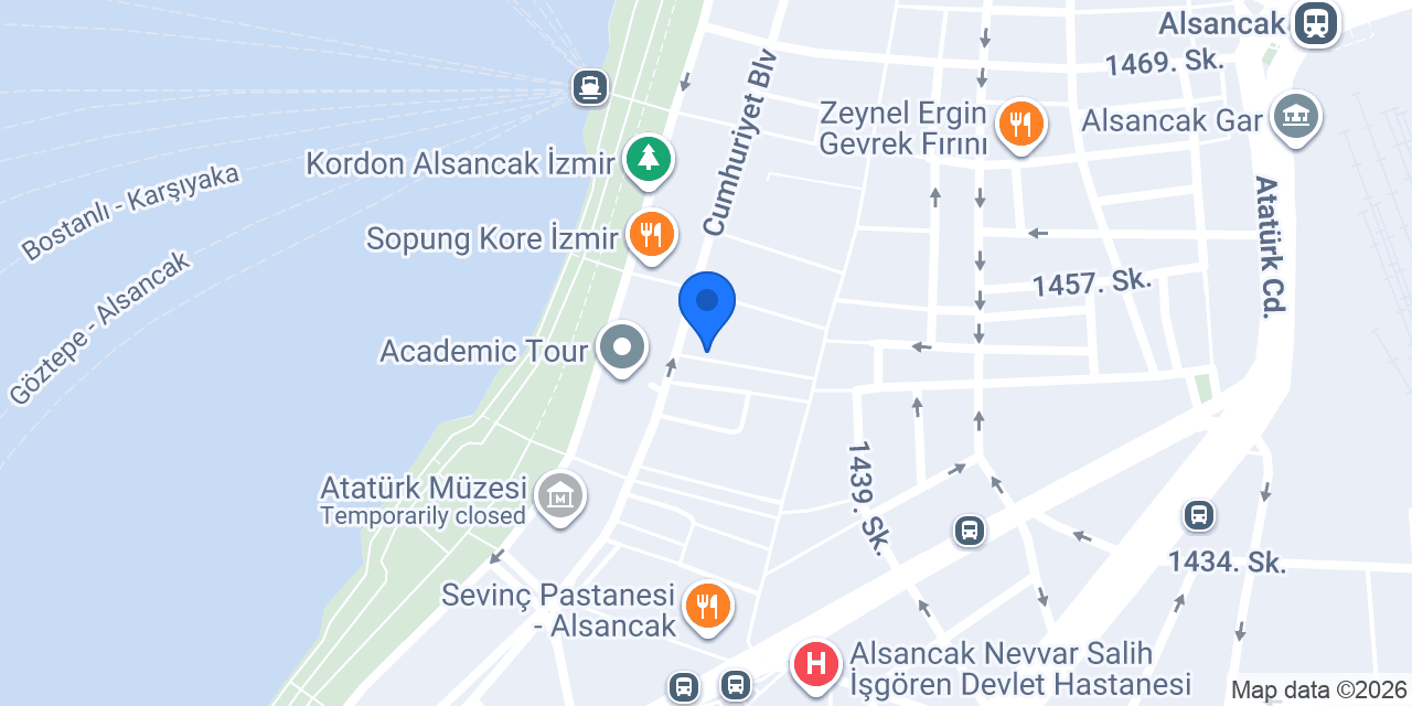 Ateş Ocakbaşı Alsancak konumu