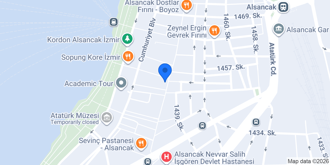 Kırçiçeği Restoran konumu