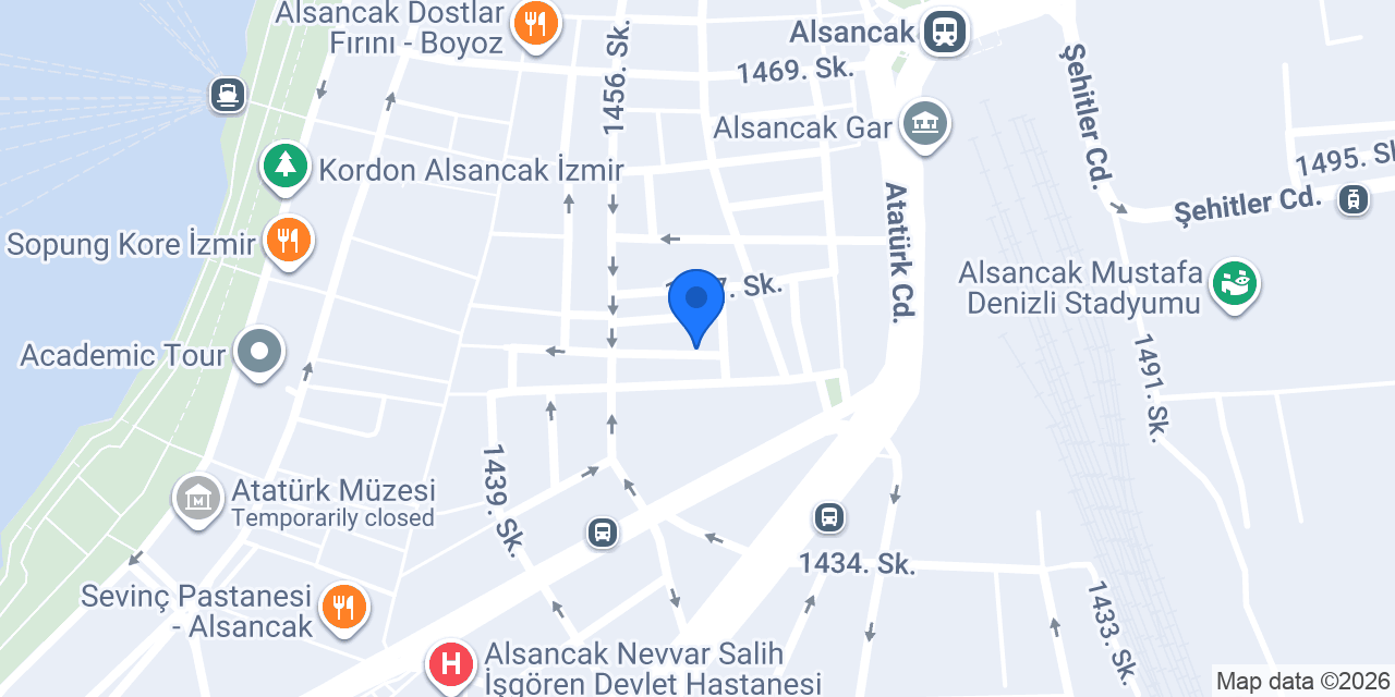 Zebra Hotel Alsancak konumu