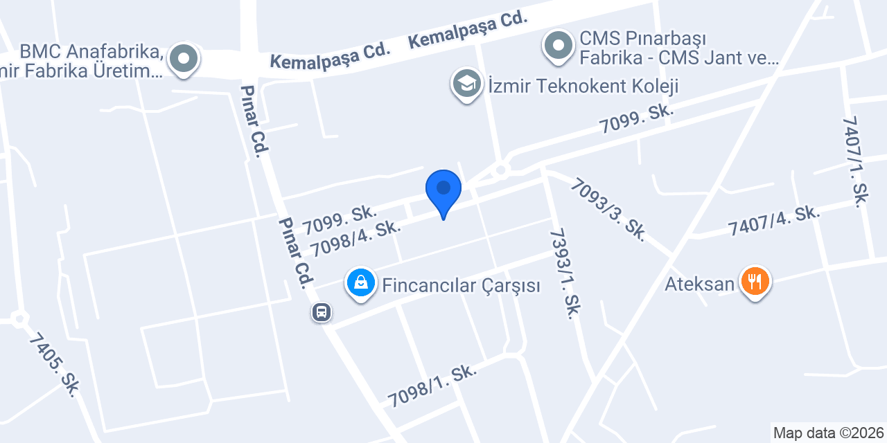 Zeybekler Endüstriyel Mutfak konumu