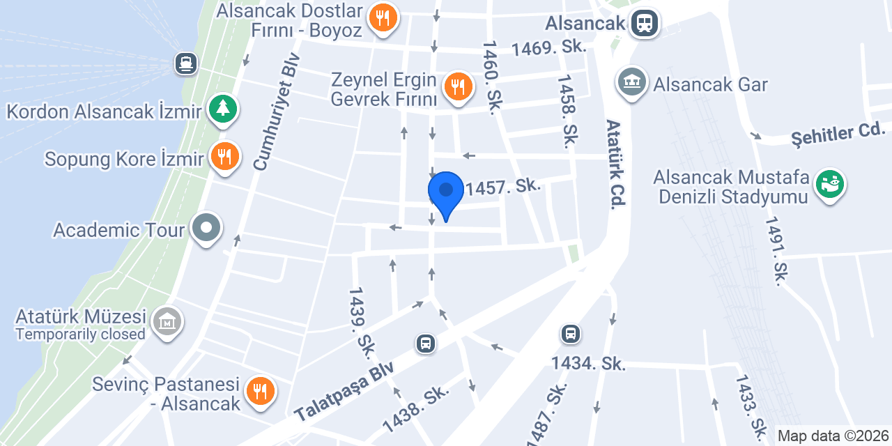 Riva Hotel Alsancak konumu