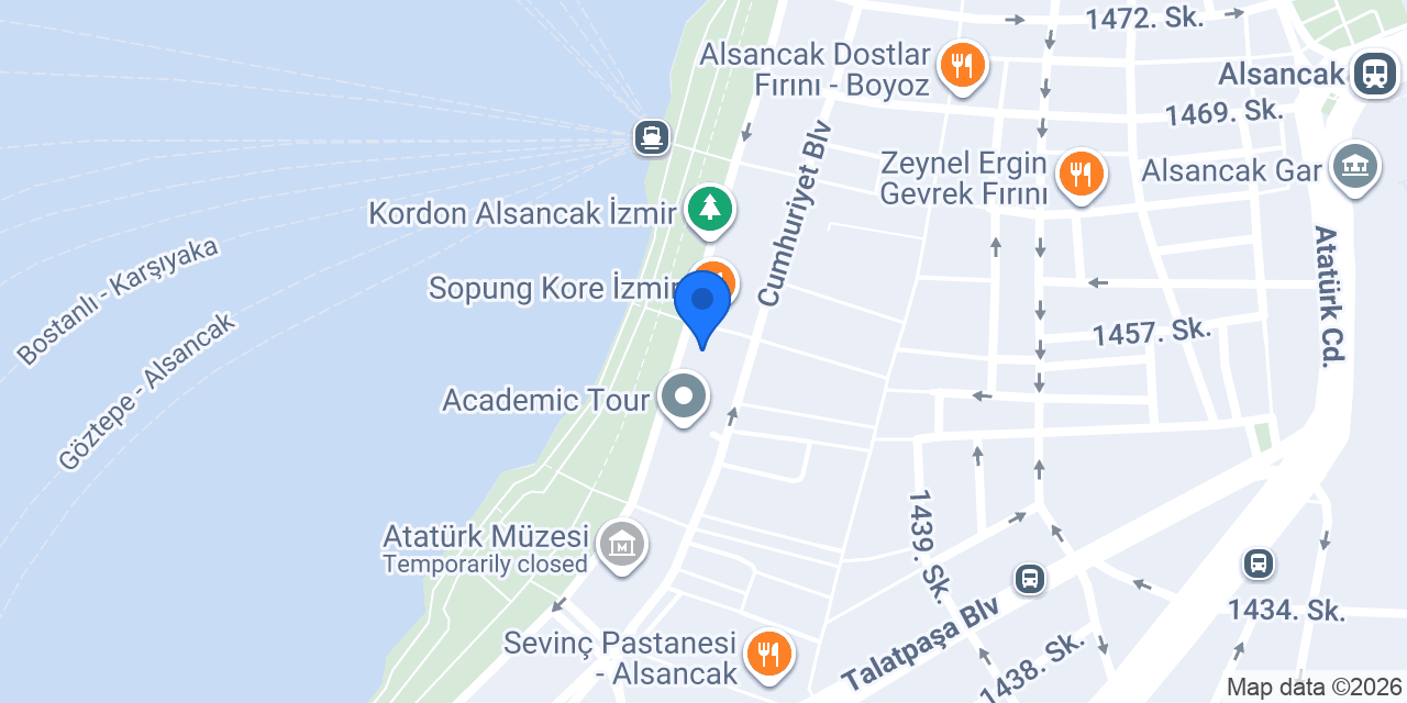 Maxblend Coffee - Alsancak Kordon konumu