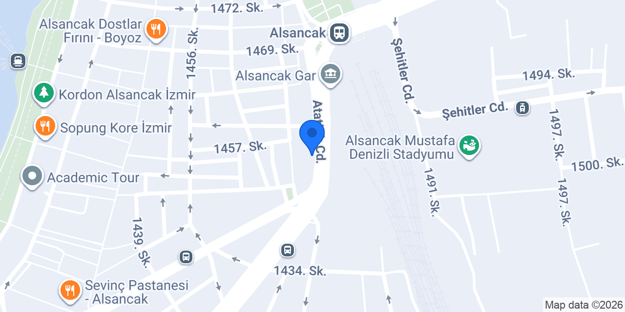 Alsancak lastikci konumu