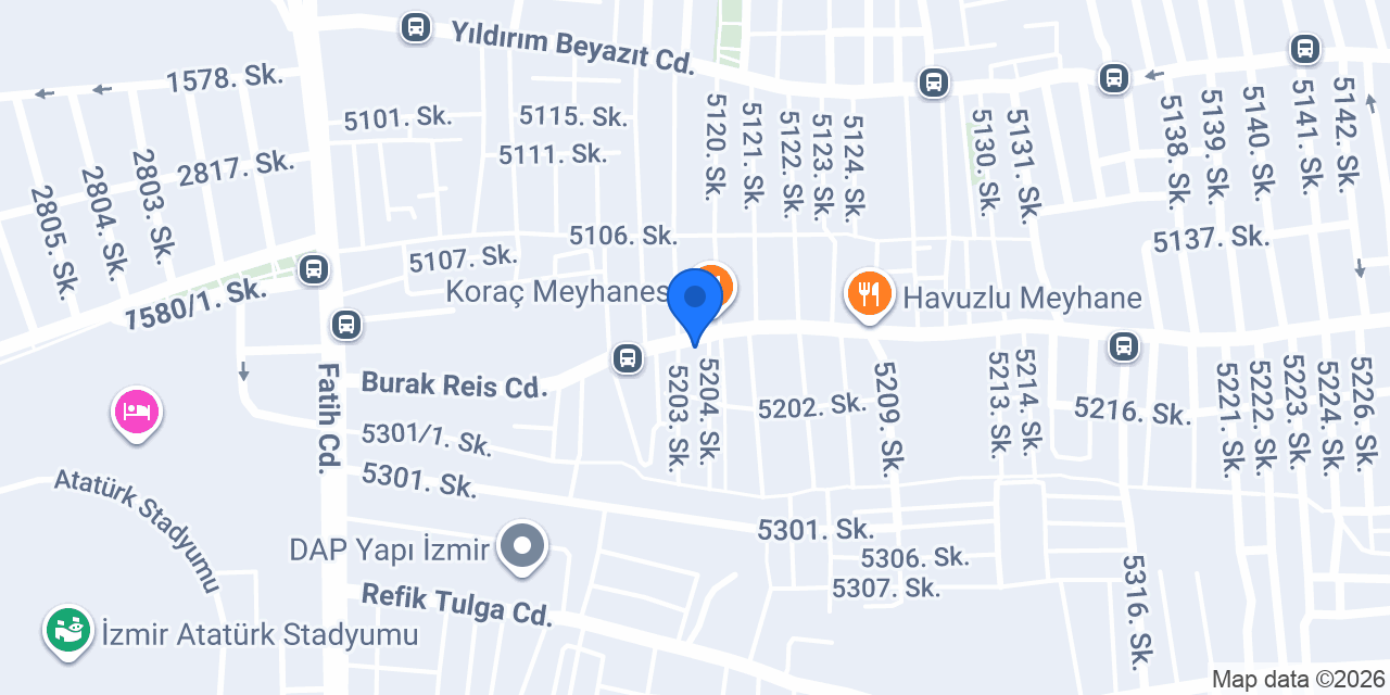 Tuval Yapı - Tuval Bornova Satış Ofisi konumu