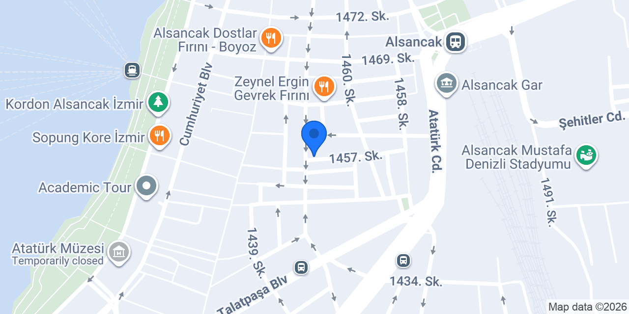Alsancak Eski Konak Döner konumu
