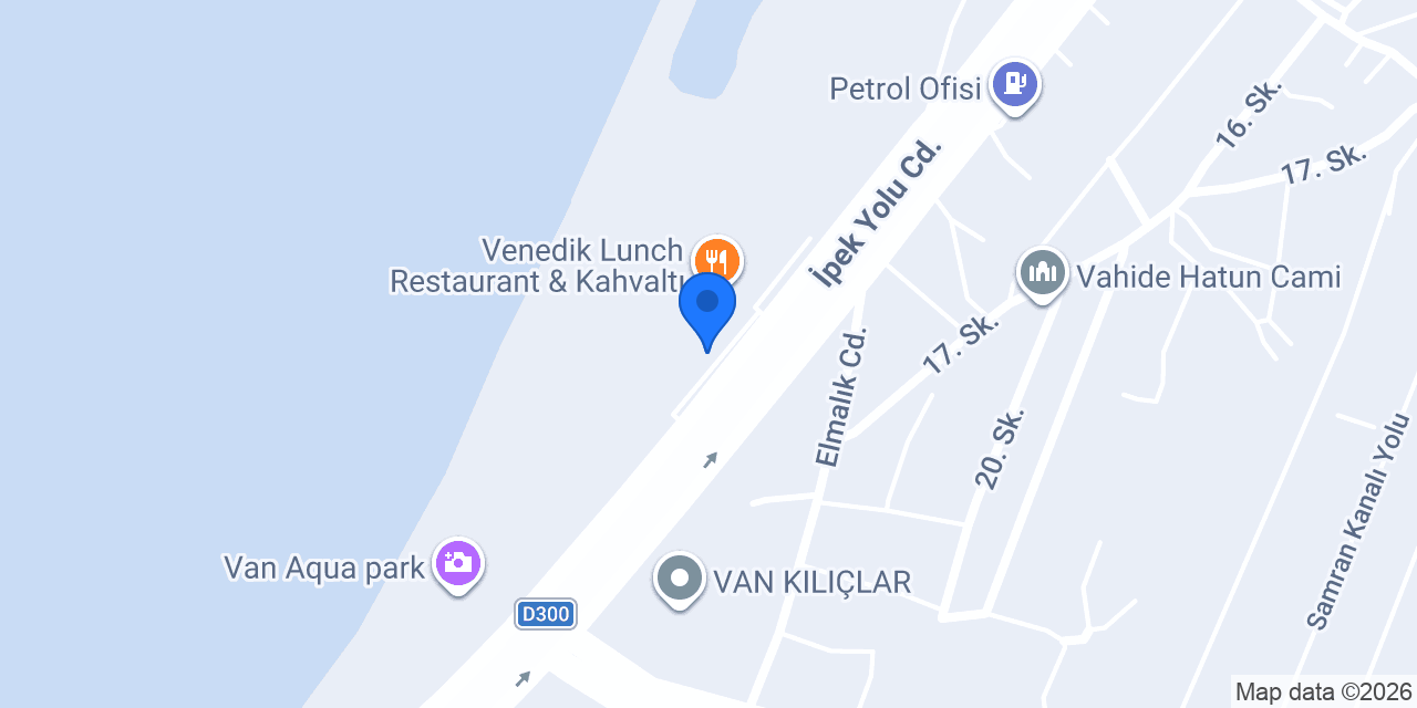 Venedik Otel Van konumu