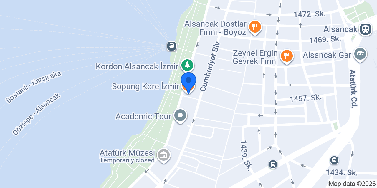 Sopung Kore İzmir konumu
