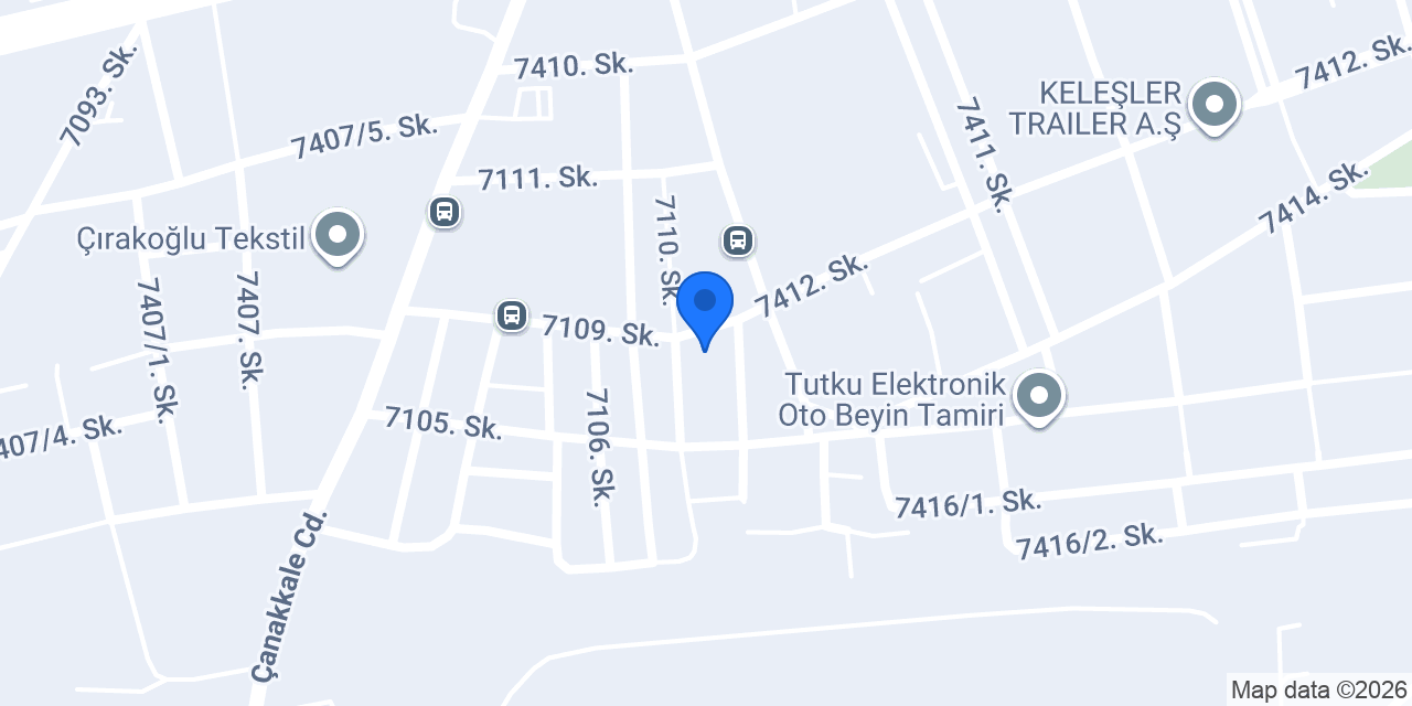 Cevsan Lazer Kesim konumu
