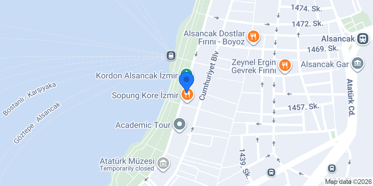 DOĞU AKDENİZ ÜNİVERSİTESİ İZMİR konumu